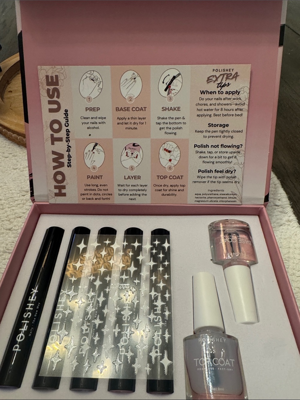 POLISHEY Gel Nail Starter Kit — Pink Shades NWT - Picture 7 of 7